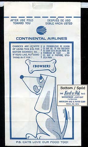 Torba Continental Airlines