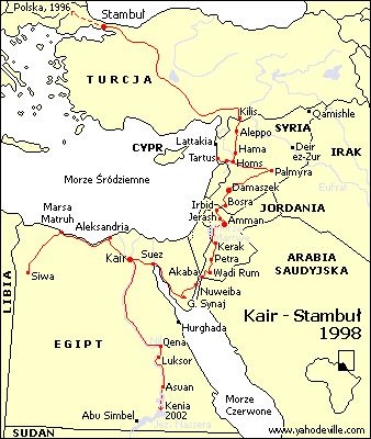 Mapa - Afryka Północno-Wschodnia - Egipt, Bliski Wschód