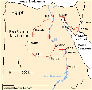 Mapa - Egipt
