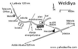 mapa Weldiya