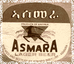 Asmara Lager - etykieta piwna