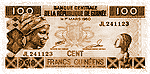Gwinea - Banknot 100 franków