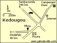 Mapa Kedougou