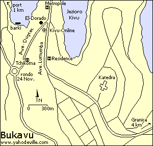 Bukavu - mapa