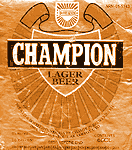 Etykieta piwa Champion