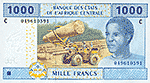 Banknot 1000 frankw FCFA