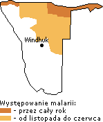 Malaria w Namibii