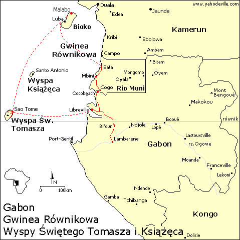 Mapa Gabonu