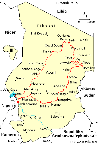 Mapa Czadu