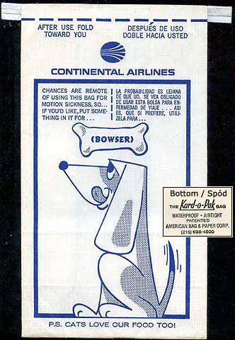 Torba Continental Airlines